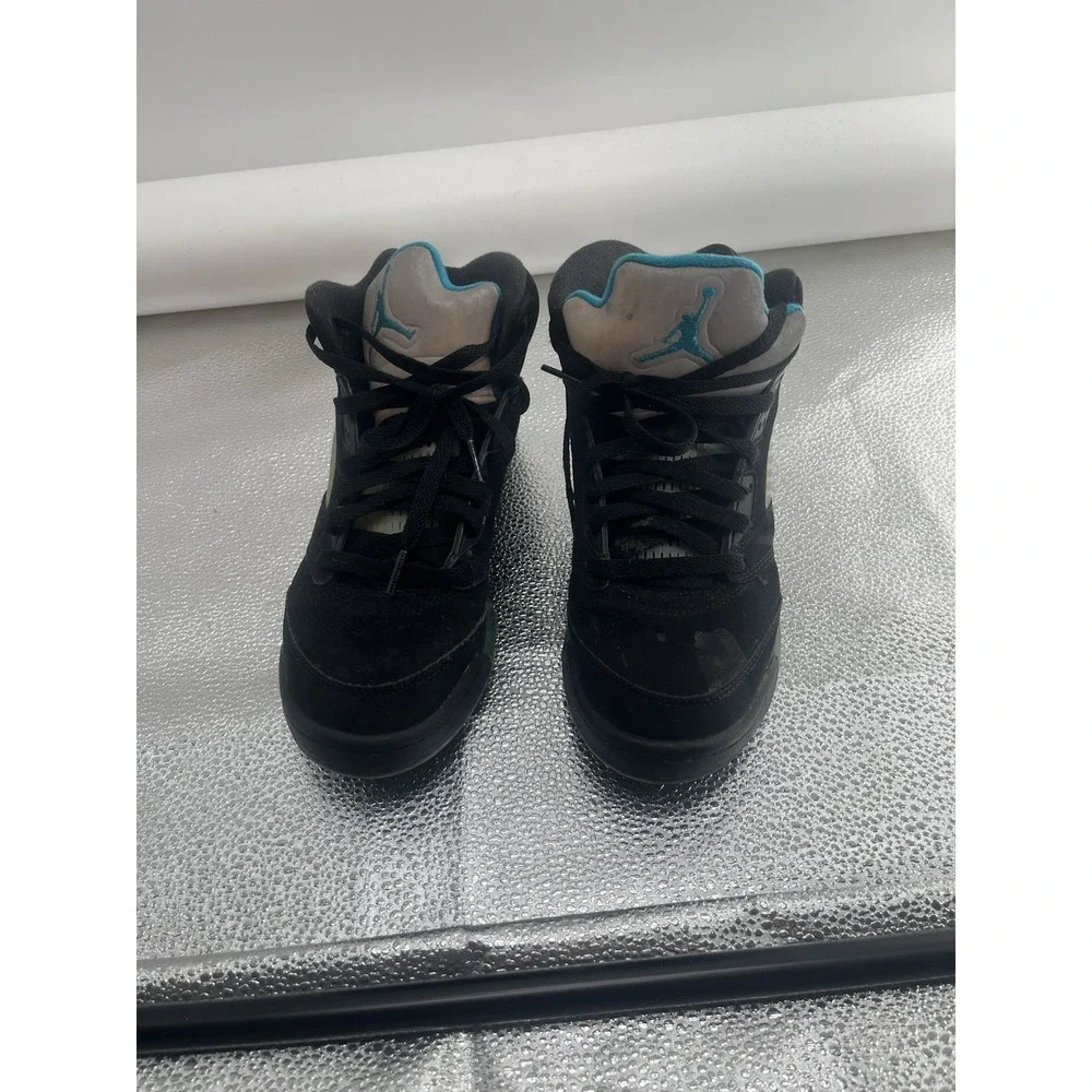Air Jordan 5 Retro 'Aqua' Men's Size youth 7‎ Pre-owned Sneakers